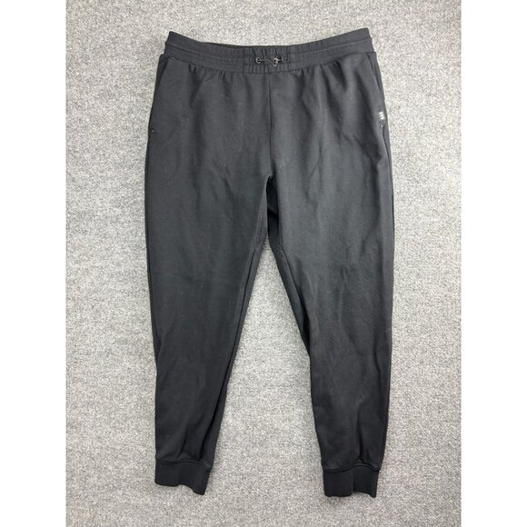 Cory Vines Jogger Pants Men's XL Black Fleece Sweatpants Pockets - Picture 1 of 7